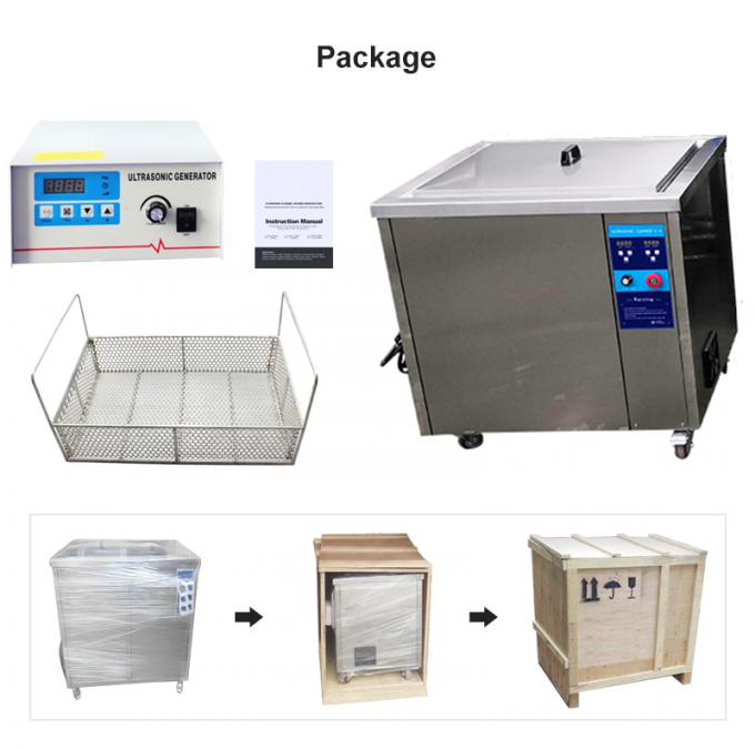 Single Phase Industrial Ultrasonic Cleaner 61L Metal Parts Ultrasonic Cleaner 9